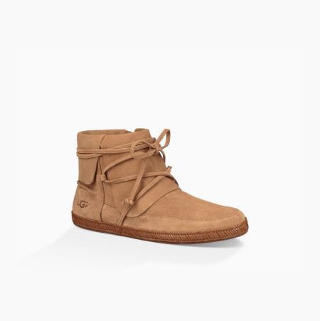 UGG Reid Moc Brown Boots for Women (IYJS87063)